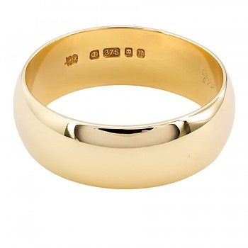 9ct gold 7.5g Wedding Ring size X